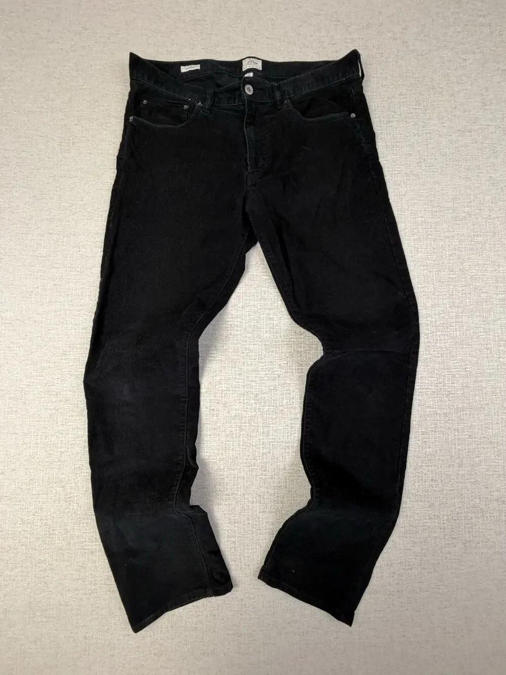 J.Crew 770 Straight Corduroy Pants Men’s 34x32 Black 5 Pocket Stretch